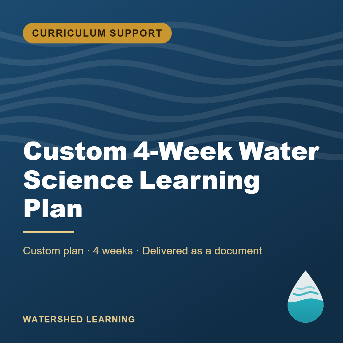 Custom 4-Week Water Science Learning Plan — cover image